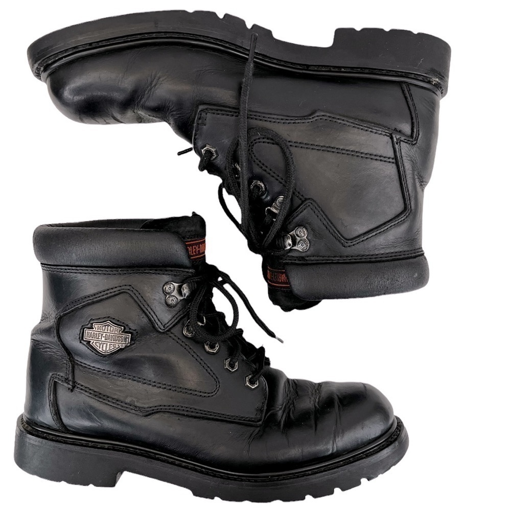 Harley-Davidson Men’s Motorcycle Biker Lace Up Boots - Picture 3 of 15